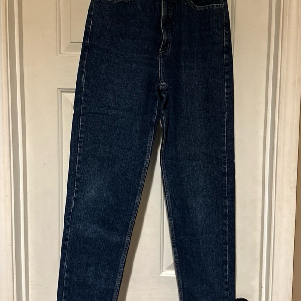 vintage 90s Guess Jeans Style 1050 Denim Jeans High Waist USA Made Dark Wash 30R